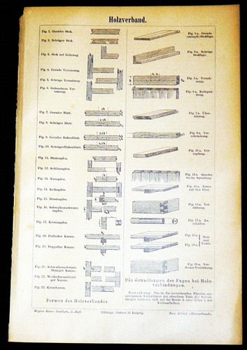 Holzverband lithographie von - -,